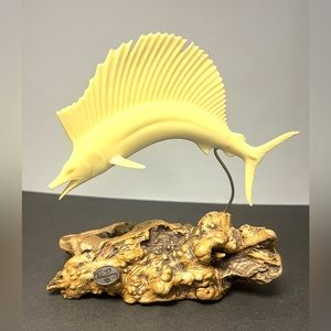John Perry- Wood w/Swordfish attached,Pre-Owned, minor‎ movement on fish
